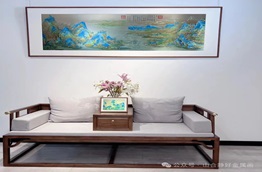 金雕彩绘——《千里江山图》