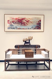 金雕画——鸿运当头山水画
